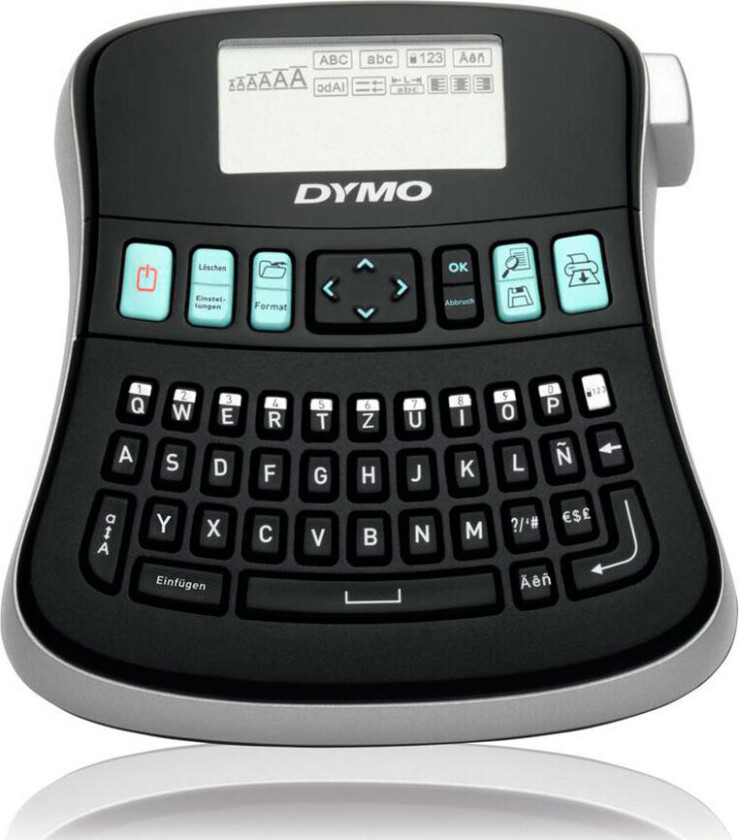 Dymo LabelMANAGER 210D - Etikettmaker - S/H - termotransfer - Rull (1,2 cm) - 180 dpi - kutter - 1 linjes utskrift, 2-linjers utskrift