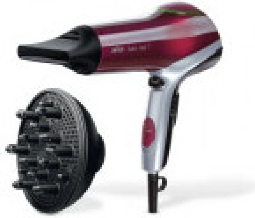 Hårføner Braun BRHD770E 2200 W Rød/Svart