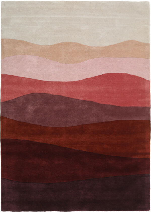 Feeling Handtufted Teppe - Burgunder rød 140x200