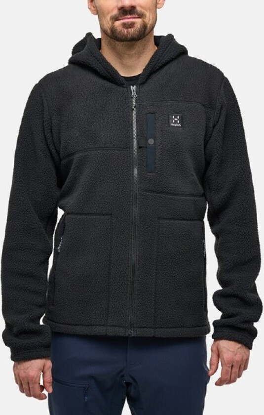 Men's Malung Pile Hood M, True Black