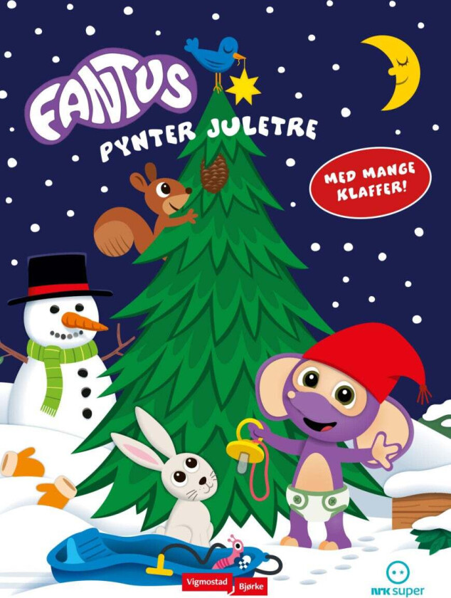 Fantus pynter juletre av Knut Næsheim