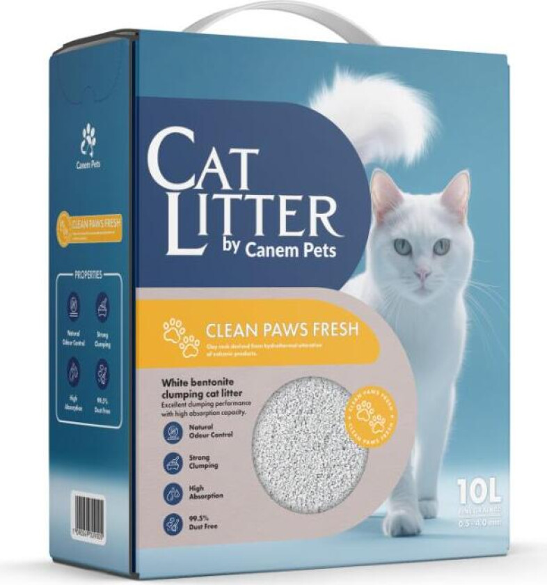 Cat Litter Clean Paws Fresh Kattesand 10 L