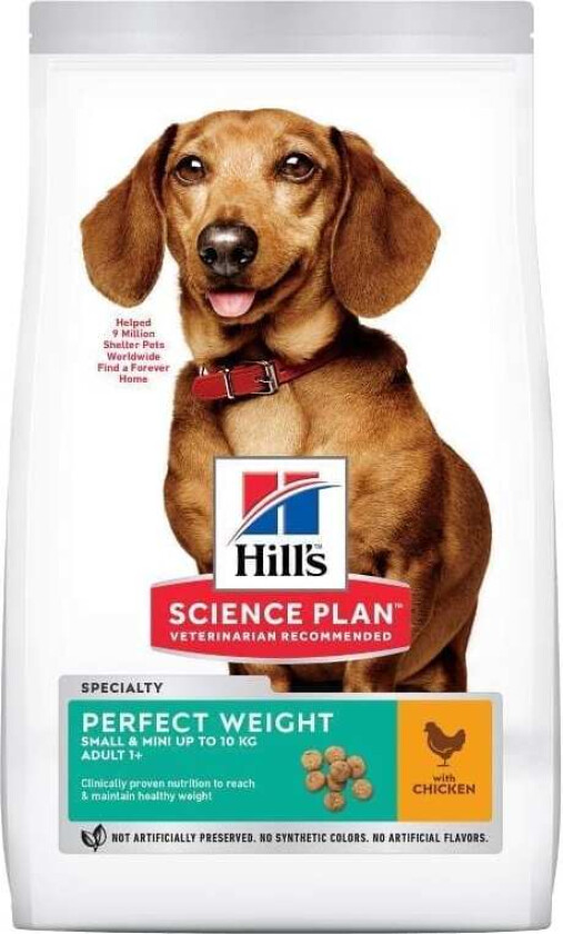 Hill's Science Plan Dog Adult Perfect Weight Small & Mini Chicken (1,5 kg)