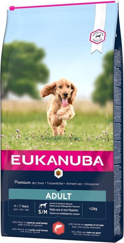 Eukanuba Dog Adult Small & Medium Breed Salmon & Barley (12 kg)