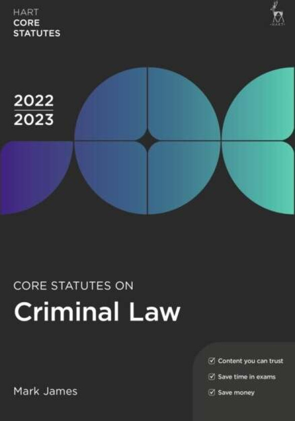 Core Statutes on Criminal Law 2022-23 av Mark James