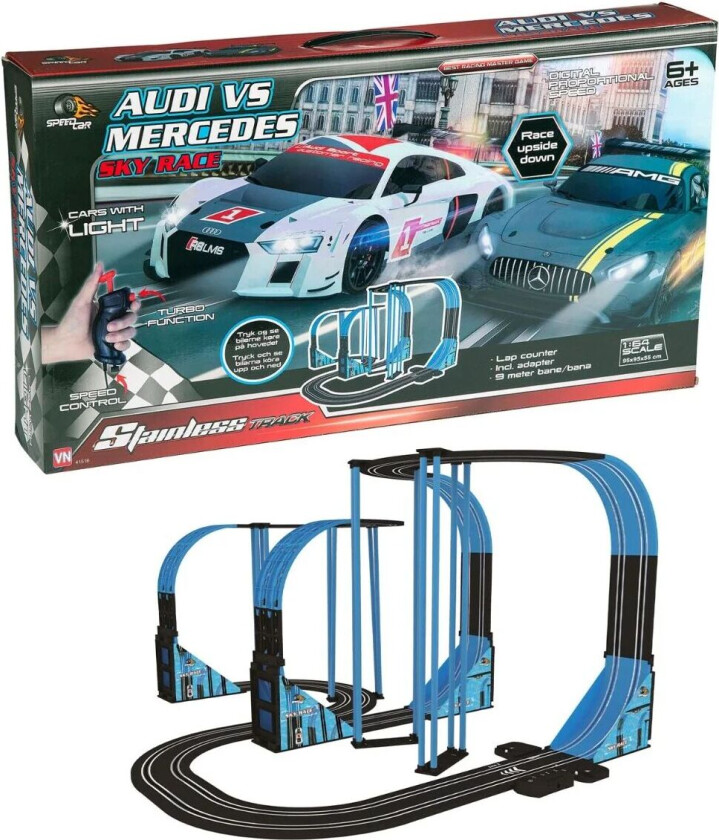 Bilde av Bilbane Audi Vs Merc 9M 1:64