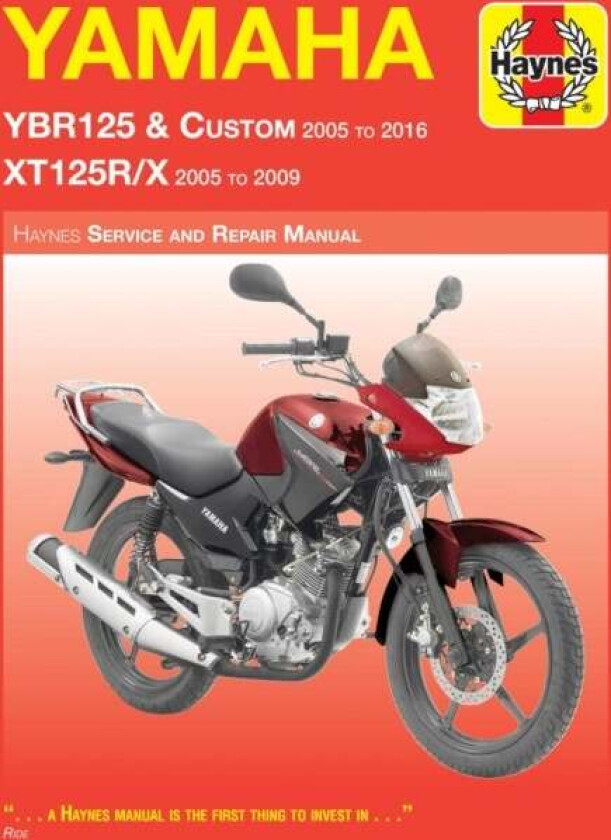 Yamaha YBR125 (05 - 16) & XT125R/X (05 - 09) Haynes Repair Manual av Phil Mather