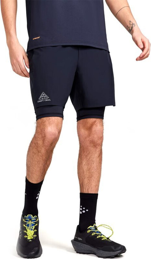 Pro Trail 2in1 Shorts Herre Black S