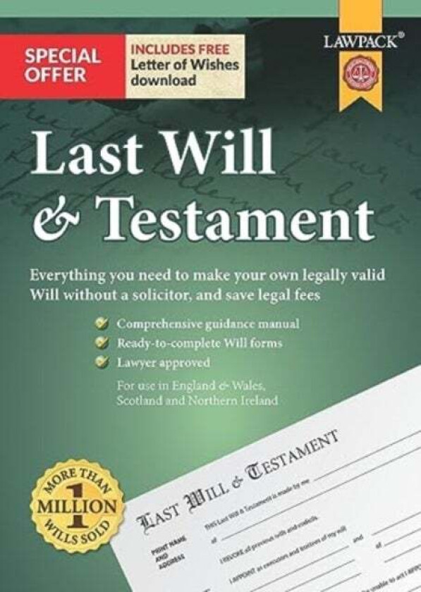 Last Will & Testament Kit av Lawpack