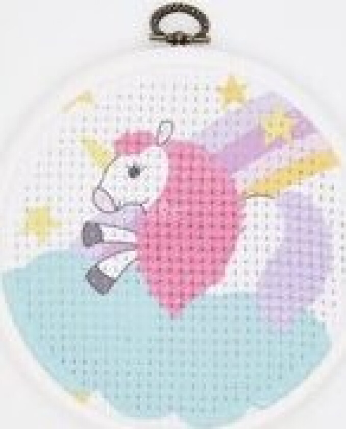 Broderipakke Bilde Enhjørning