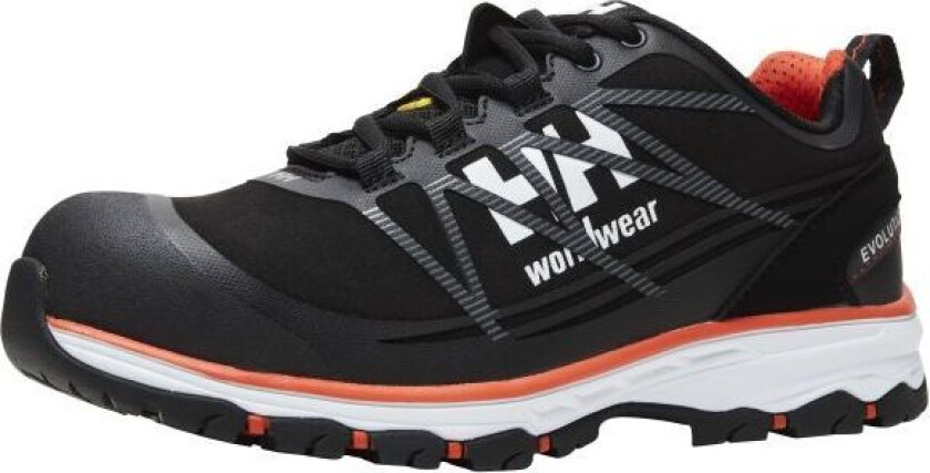 Chelsea Evo Vernesko S3, svart/oransje, lav, aluminiumhette Str. 42