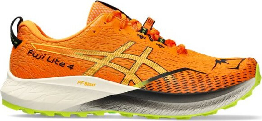 Asics Men's Fuji Lite 4 46, Bright Orange/Neon Lime