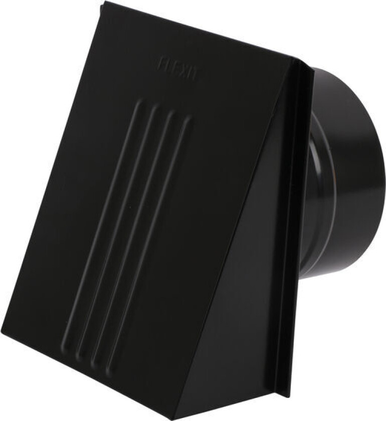 Ventilatorventil m/spjeld sort Ø125 - 49205