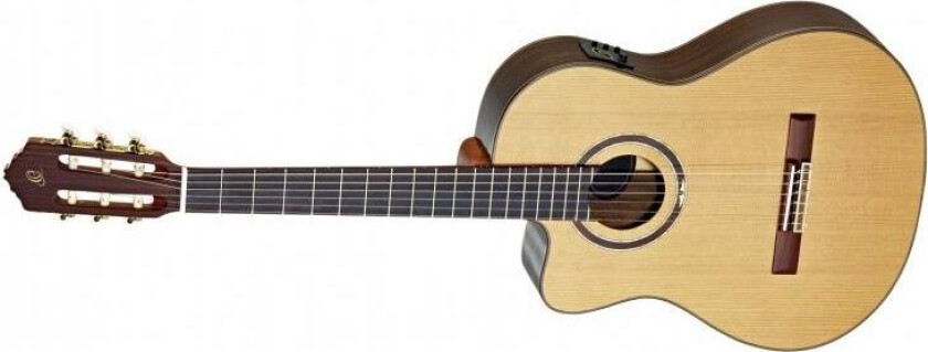 Ortega Rce159mn-L Klassisk Gitar 4/4 Med Mik, Medium Neck, Left