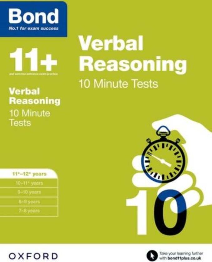 Bond 11+: Verbal Reasoning: 10 Minute Tests av Frances Down, Bond 11+