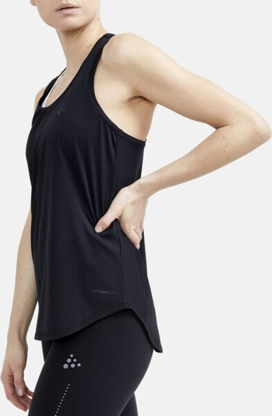 Bilde av Women's Core Charge Rib Singlet L, Black