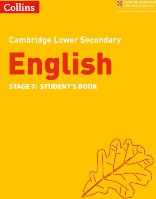 Lower Secondary English Student's Book: Stage 7 av Lucy Birchenough, Clare Constant, Steve Eddy, Naomi Hursthouse, Ian Kirby, Nikki Smith, Richar