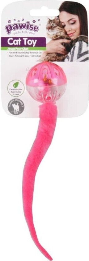 Pawise Plastball med hale 4,3 cm