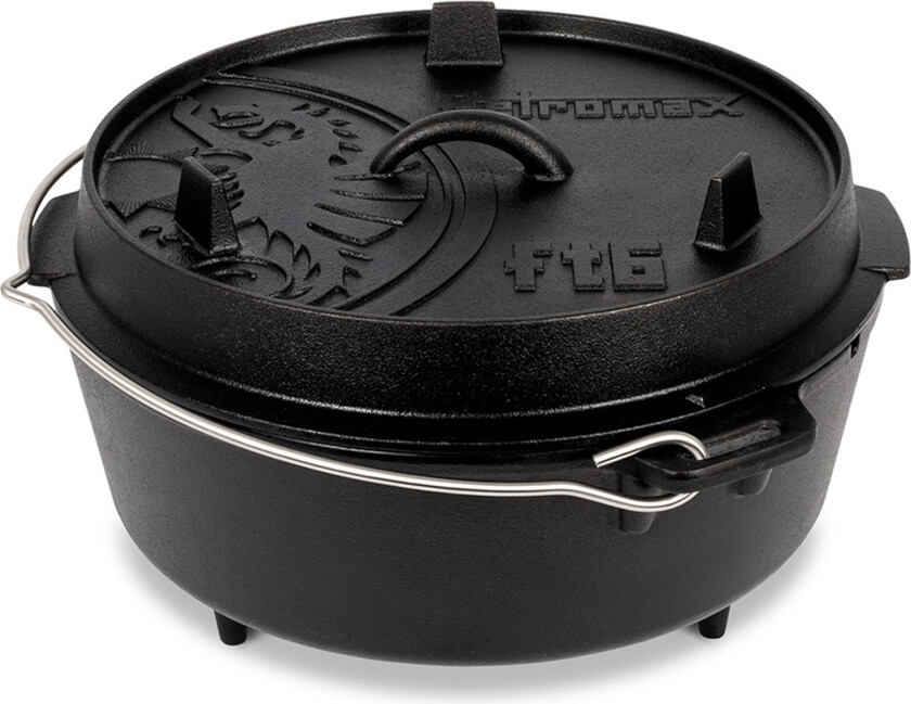 Petromax FT6, 5,7 l, Rund, Støpejern, Sort