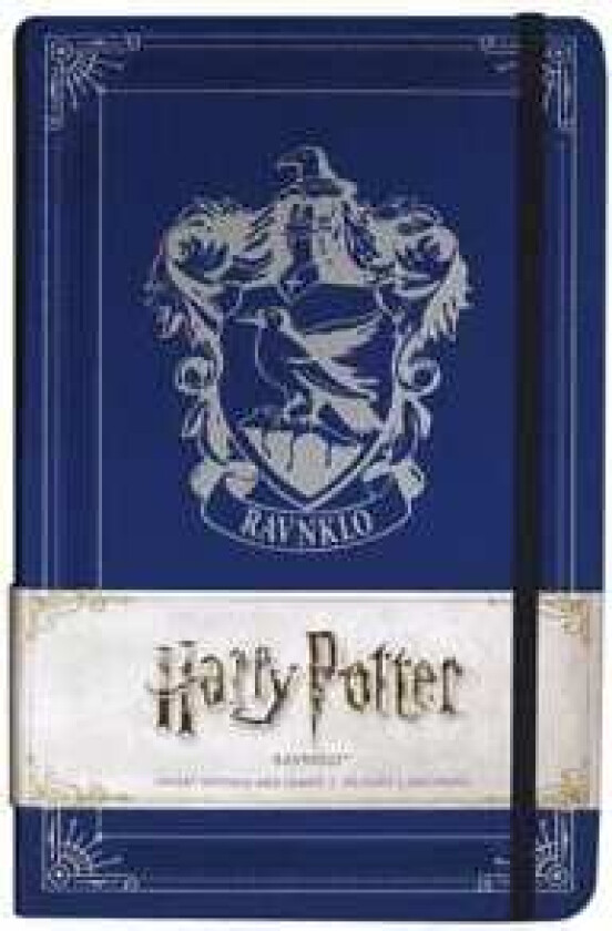 Harry Potter Ravnklo. Linjert notatbok med lomme. Stor