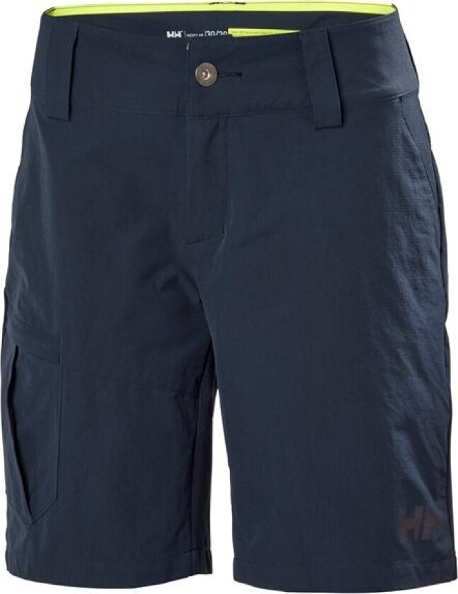 Dame Quick Dry Cargo Shorts Marineblå 30 Rød30