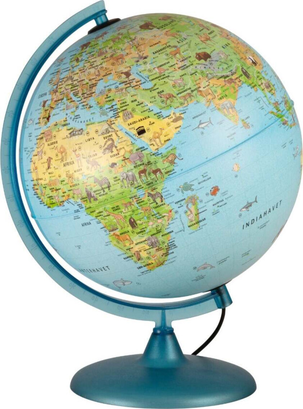 Globus 30cm m/lys Safari Norsk Led