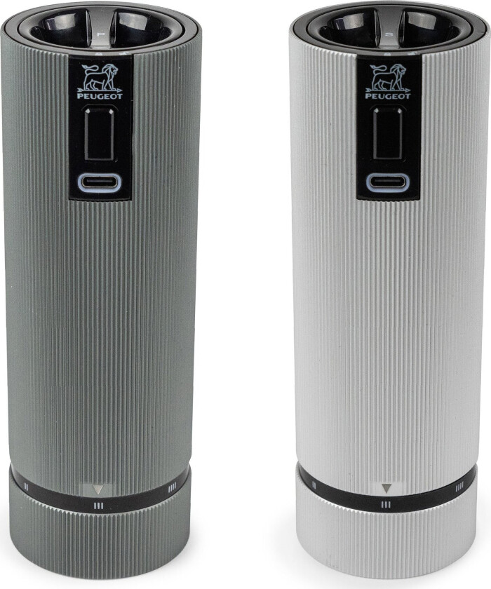 Line elektrisk kryddkvern 2-pack Carbon-aluminium