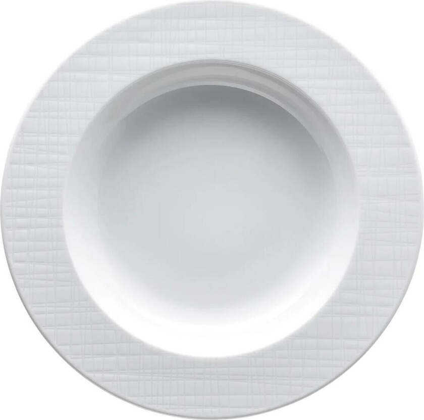 Mesh Rim dyp tallerken 23 cm Hvit