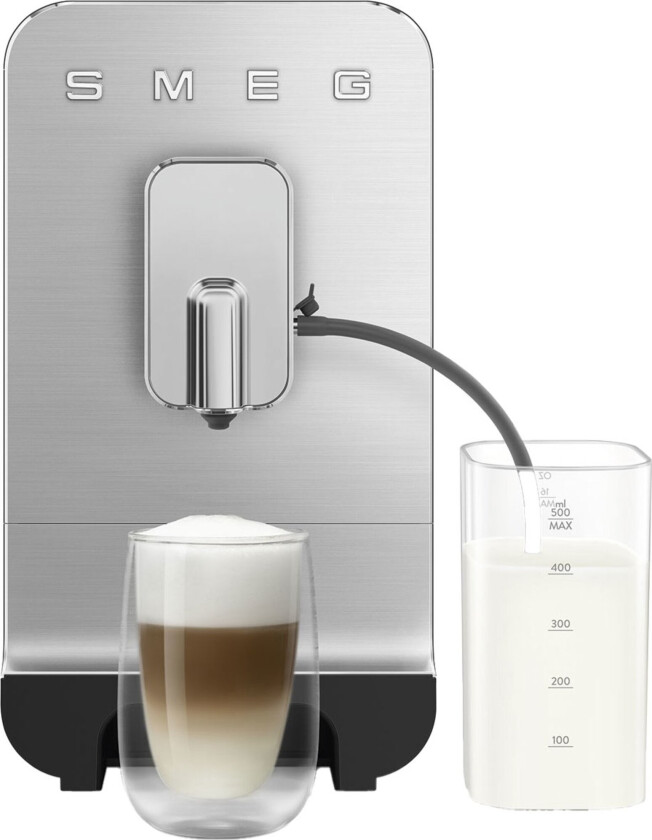 SMEG helautomatisk kaffemaskin med beholder Svart