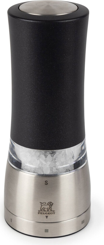 Daman elektrisk saltkvern 16 cm Svart