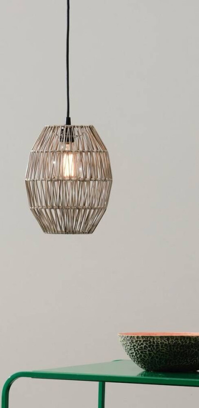 Bilde av Linde utendørs lampeskjerm 24 cm IP44 - Grå/beige