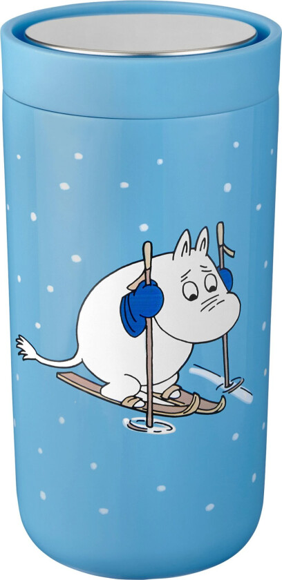 To Go Click Mummi termoskopp 0,2 l Moomin skiing