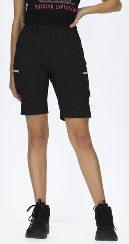 Glittertind Shorts W, Black/Lt Grey, 34,  Turshorts