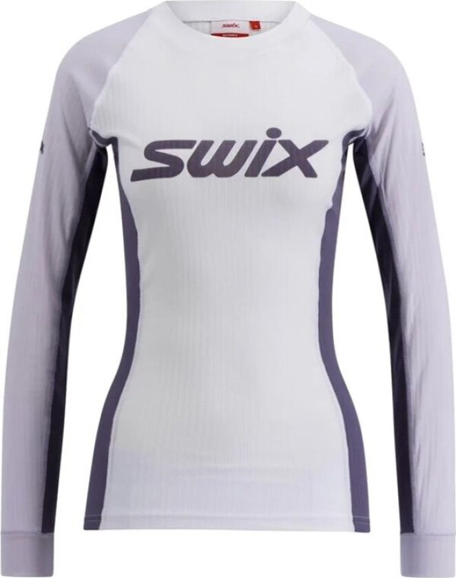 Racex Classic Long Sleeve Dame Bright White/Dusty Purple M