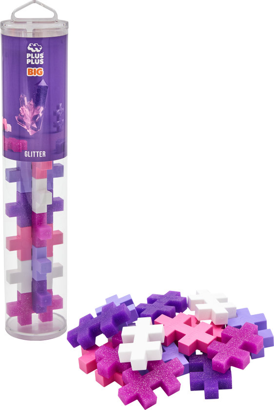 Plus-Plus - BIG Glitter Mix / 15pcs Tube (3432)
