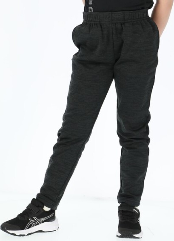 Training Logo Pants Jr, Charcoal Melange/Charcoal Mela, 130, Sweatpants