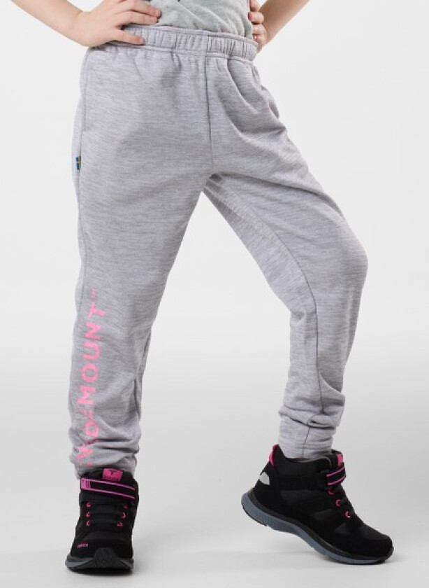 Training Logo Pants Jr, Lt. Grey Melange/Lt. Pink, 170, Sweatpants