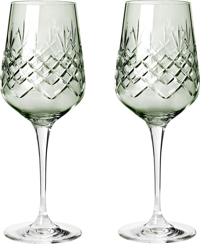 Crispy Madame Hvitvinglass 2 stk, Emerald