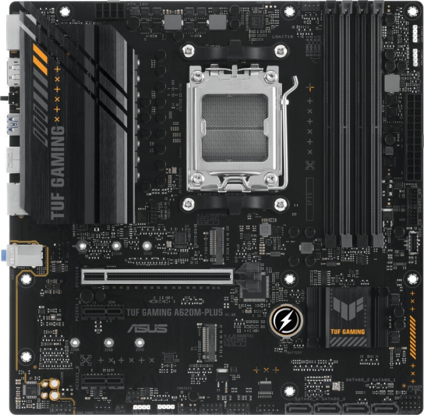 TUF GAMING A620M-PLUS Hovedkort - AMD A620 - AMD AM5 socket - DDR5 RAM - Micro-ATX