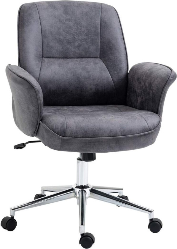 Kontorstol Ergonomisk Skrivebordsstol Med Vippefunksjon, Høydejusterbar, Lastekapasitet Opp Til 120Kg, 67X69X92-102Cm