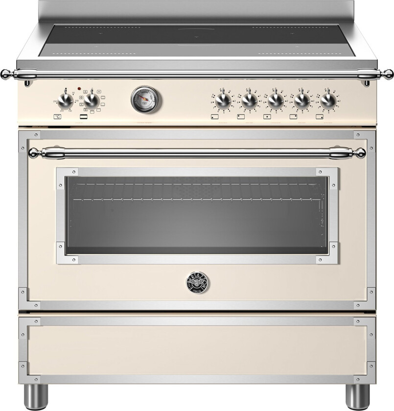 HER95I1EAVT Heritage Induksjonskomfyr med ovn 90 cm, Cremehvit