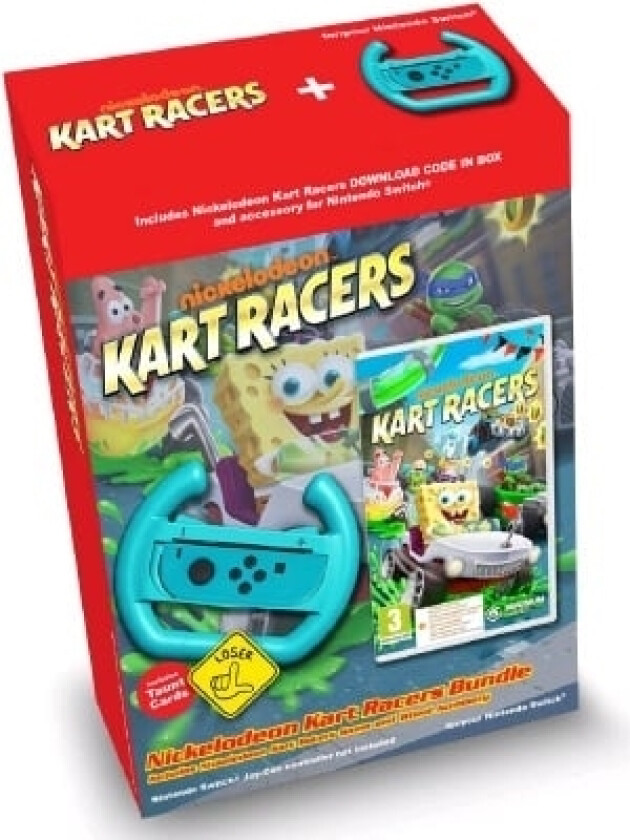Nickelodeon Kart Racers - Wheel Bundle (Code in a Box) - Nintendo Switch - Racing