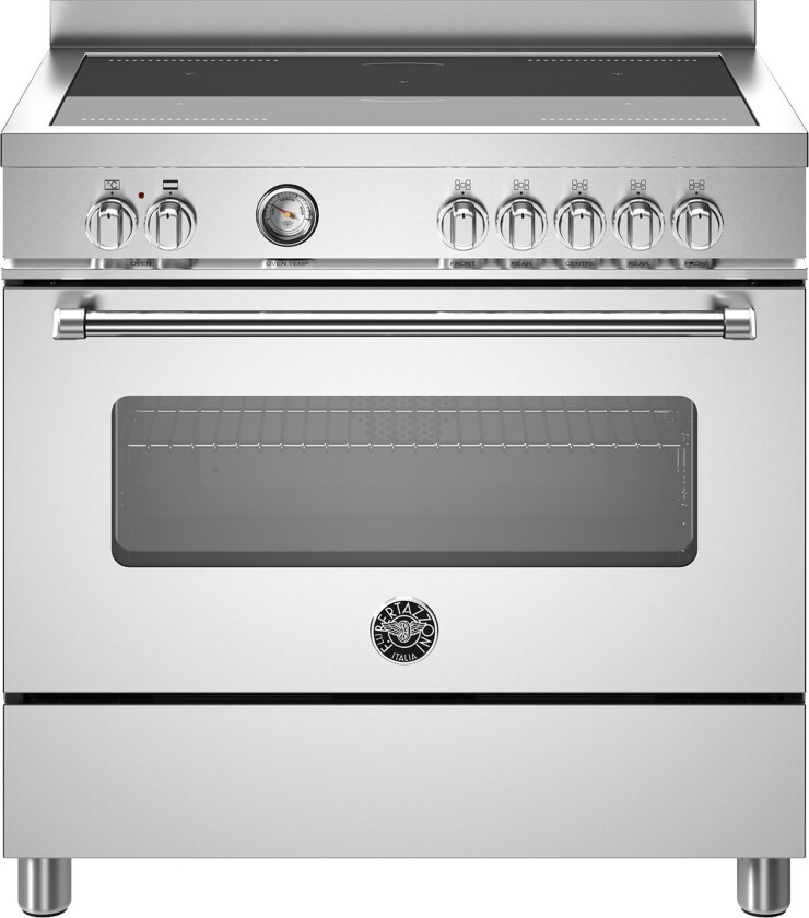 MAS95I1EXT Master Induksjonskomfyr med ovn 90 cm, Rustfritt Stål