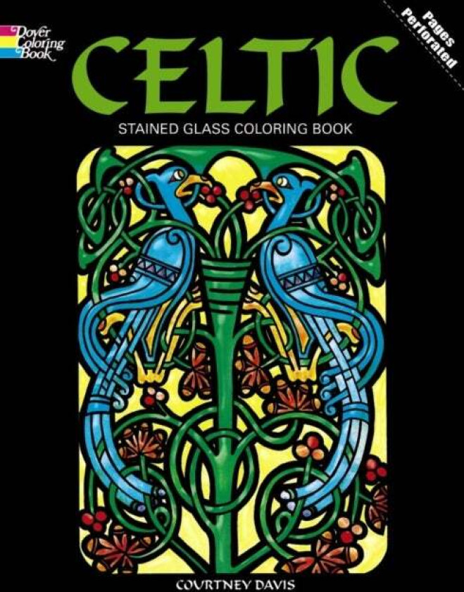 Celtic Stained Glass Coloring Book av Courtney (Illustrator) Davis