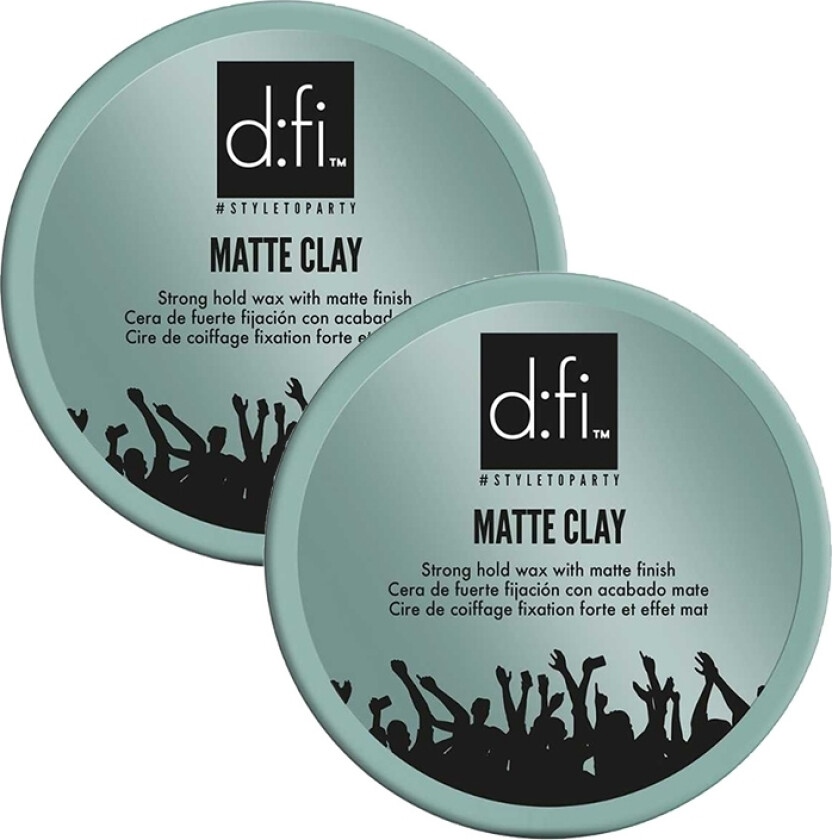 2-pack D:fi Matte Clay 75g