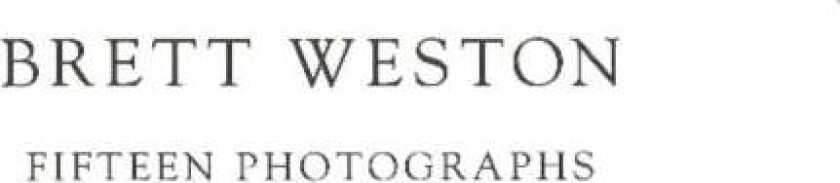 Fifteen Photographs av Brett Weston