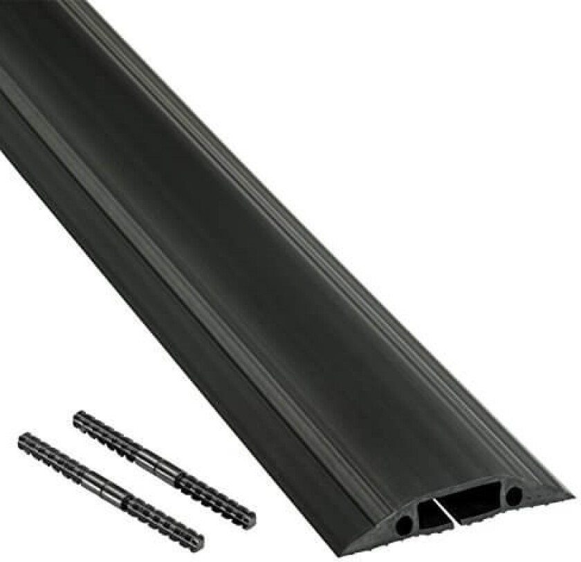 Bilde av Kabelkanal 32mm Slisset Svart 1.8m