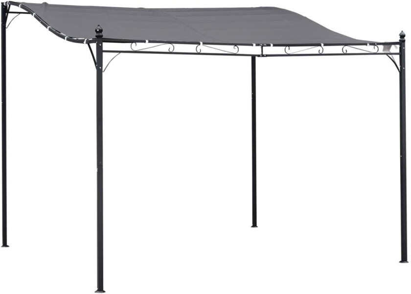 Pergola Hage Lysthus Lysthus Baldakin Telt Metallgrå 297X297Cm