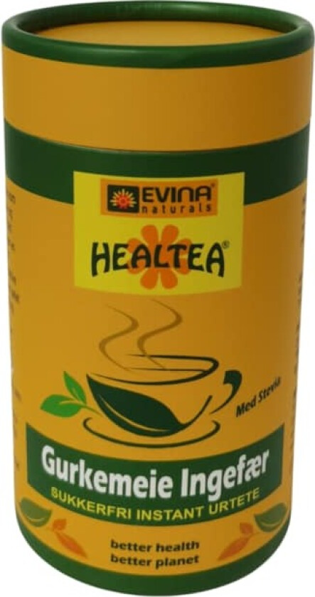 Healtea sukkerfri gurkemeie ingefær