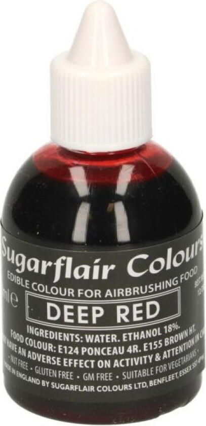 Airbrushfarge -Dyp rød- 60ml